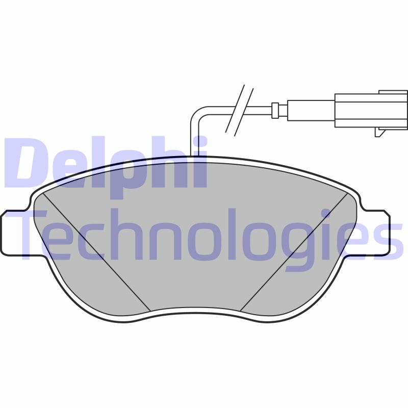 Set placute frana,frana disc LP2240 DELPHI