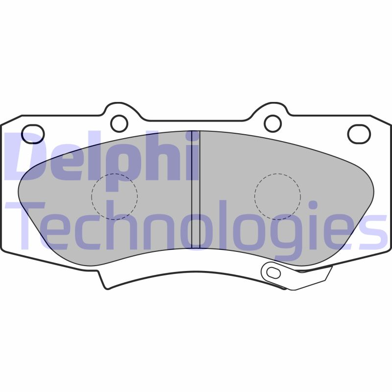 Set placute frana,frana disc LP2244 DELPHI