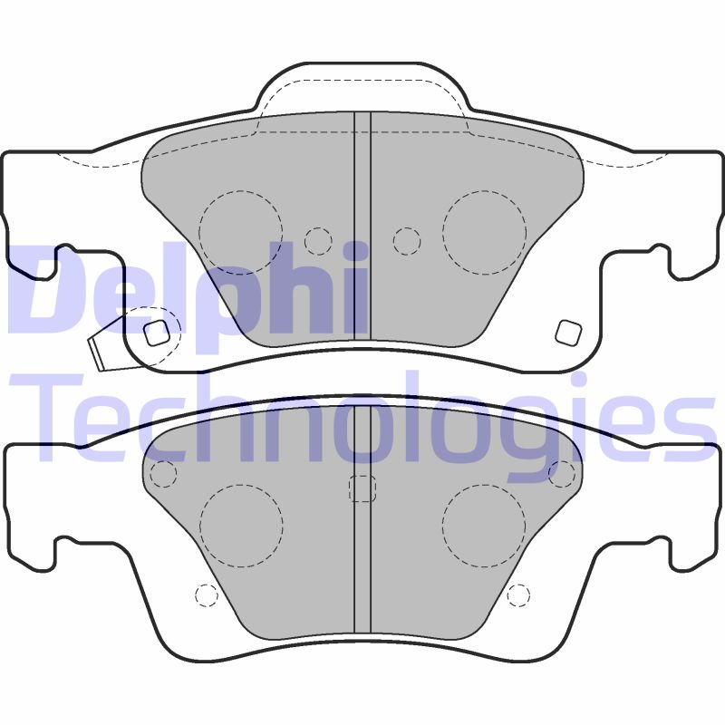 Set placute frana,frana disc LP2251 DELPHI