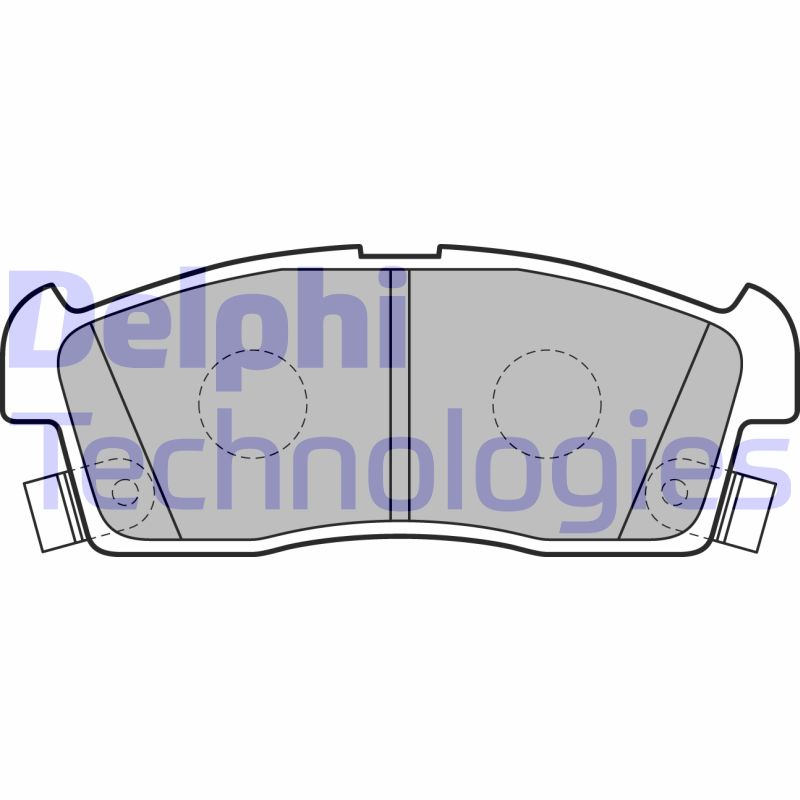 Set placute frana,frana disc LP2258 DELPHI