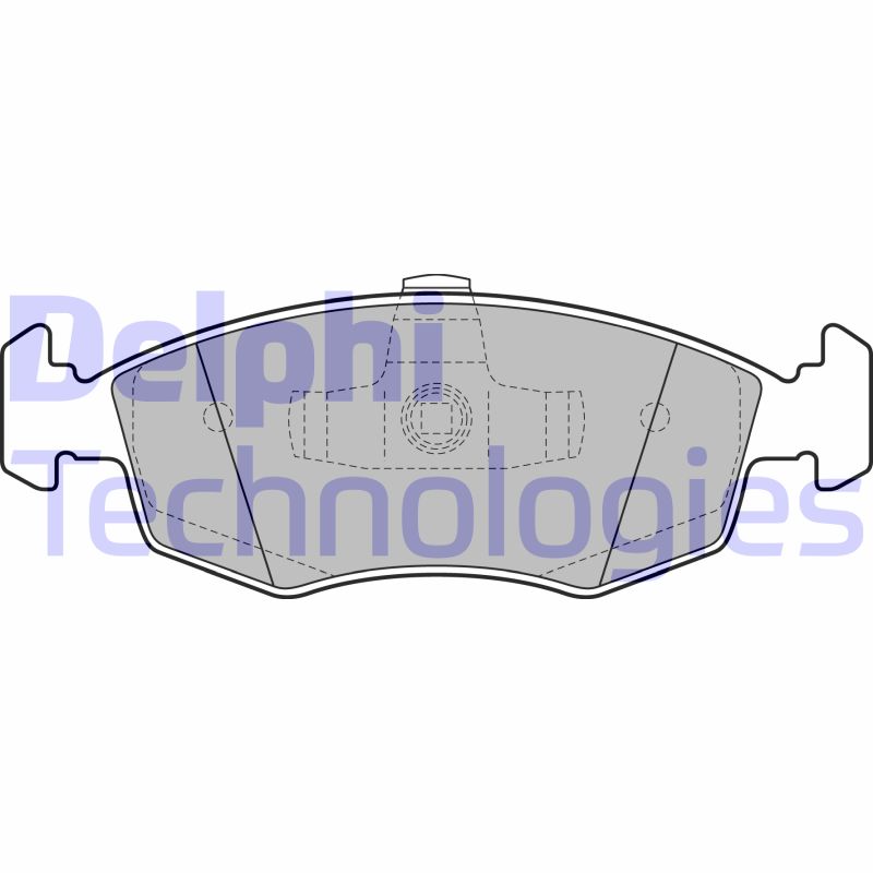 Set placute frana,frana disc LP2274 DELPHI