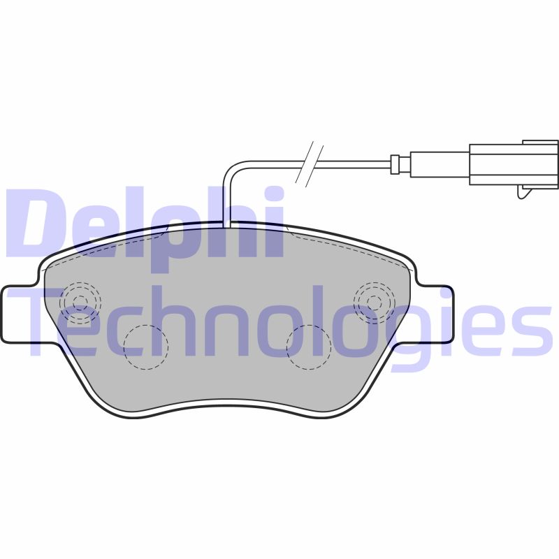 Set placute frana,frana disc LP2276 DELPHI