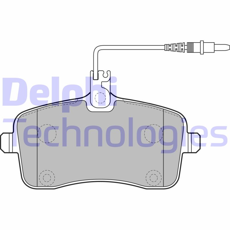 Set placute frana,frana disc LP2282 DELPHI