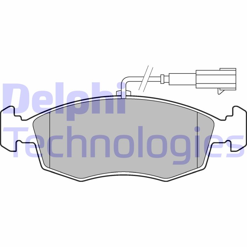 Set placute frana,frana disc LP2288 DELPHI