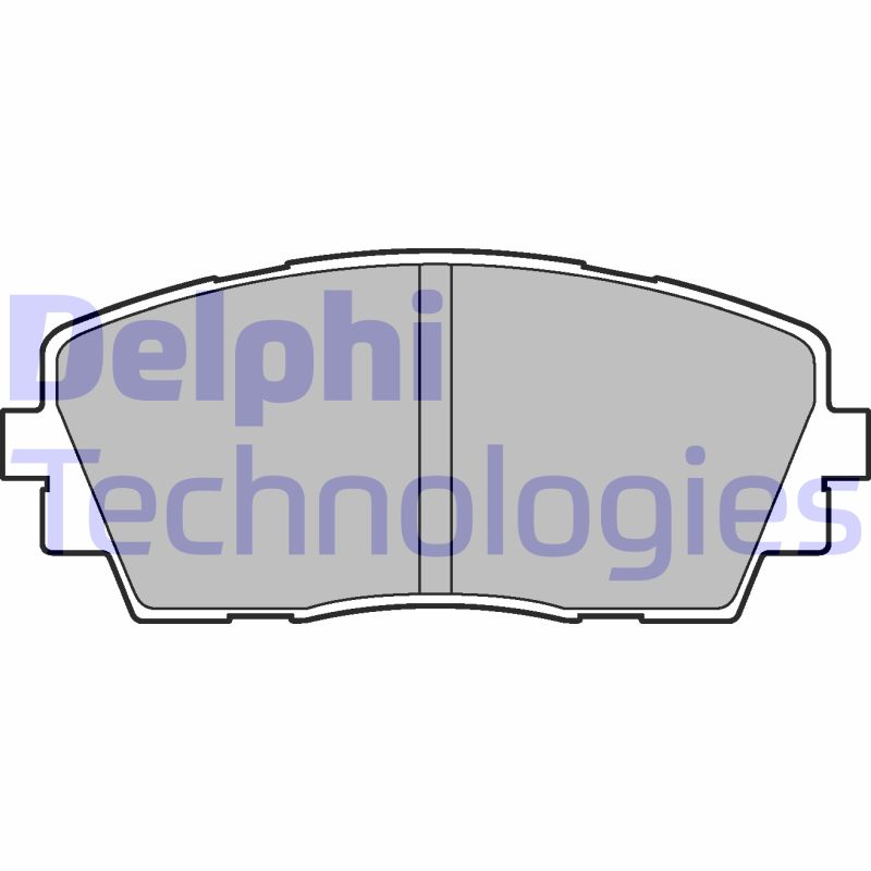 Set placute frana,frana disc LP2296 DELPHI