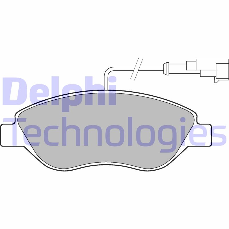 Set placute frana,frana disc LP2299 DELPHI