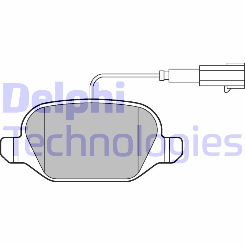 Set placute frana,frana disc LP2302 DELPHI