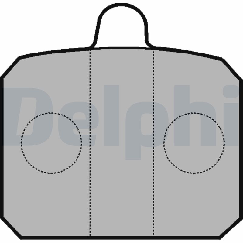 set placute frana,frana disc LP235 DELPHI