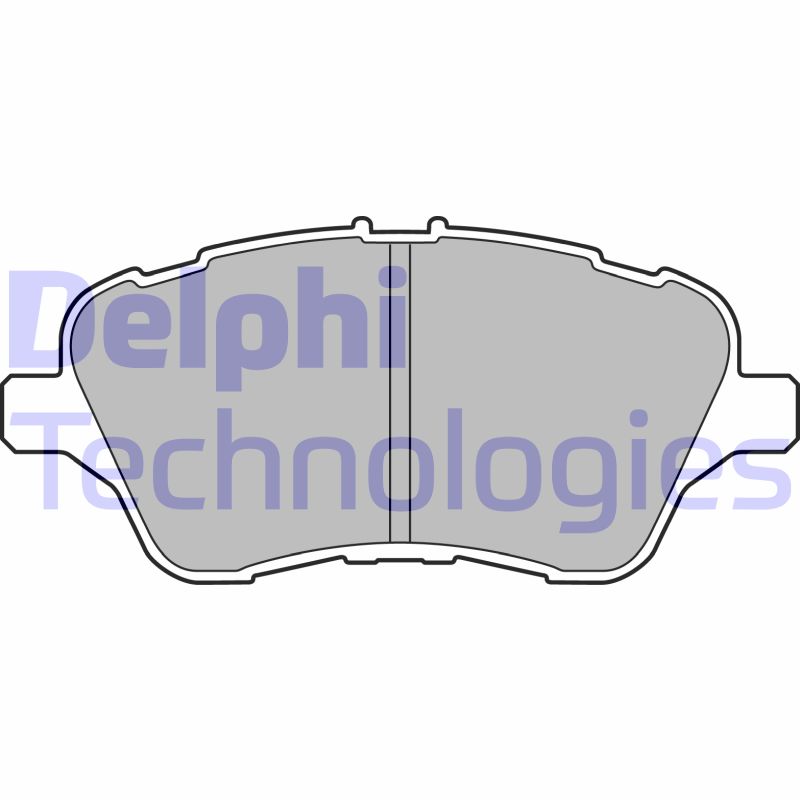 Set placute frana,frana disc LP2474 DELPHI