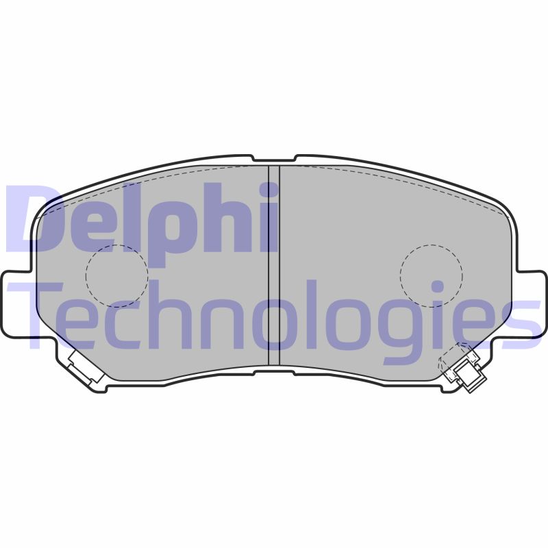 Set placute frana,frana disc LP2481 DELPHI