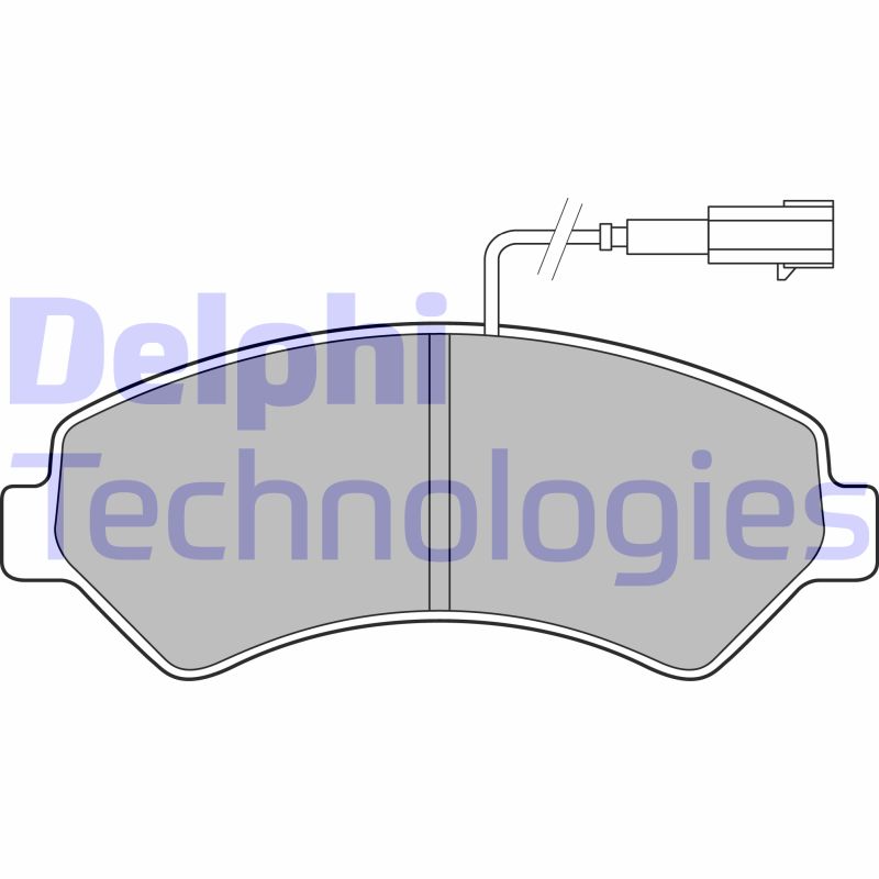 Set placute frana,frana disc LP2492 DELPHI