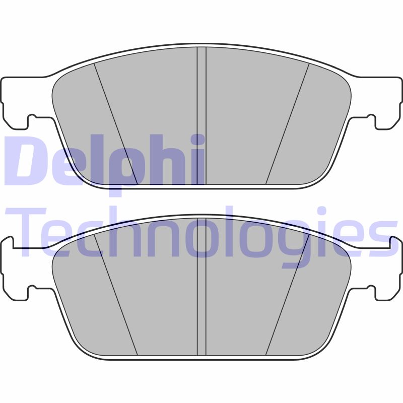 Set placute frana,frana disc LP2495 DELPHI