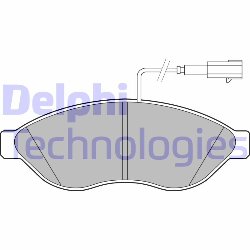 Set placute frana,frana disc LP2498 DELPHI