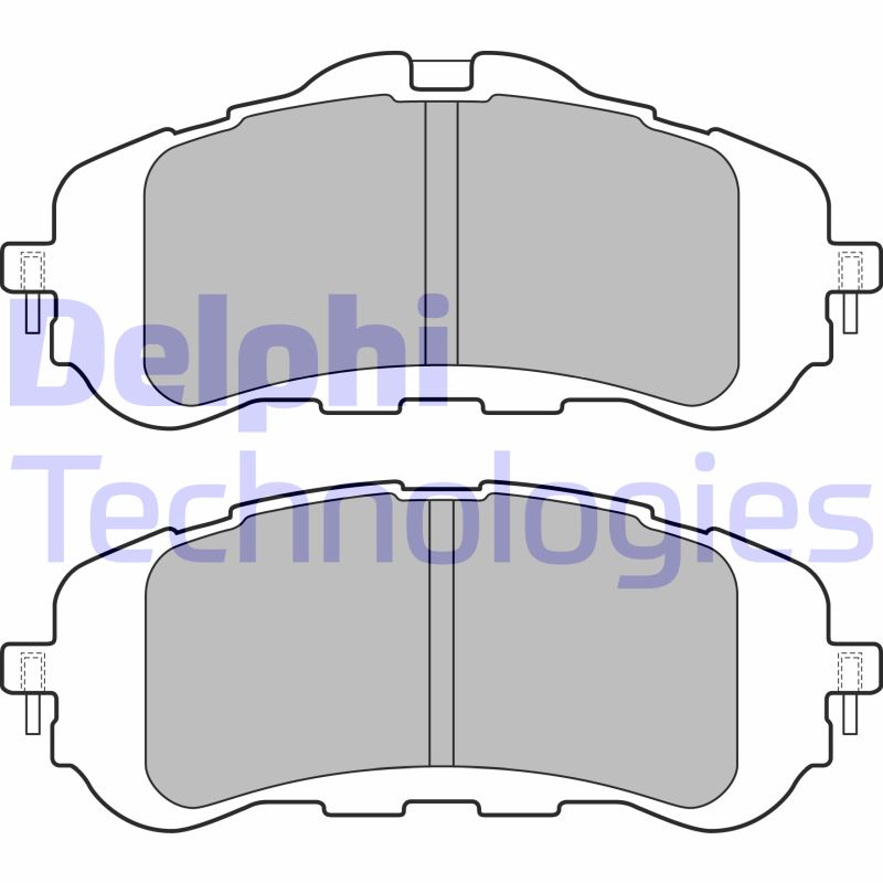 Set placute frana,frana disc LP2506 DELPHI