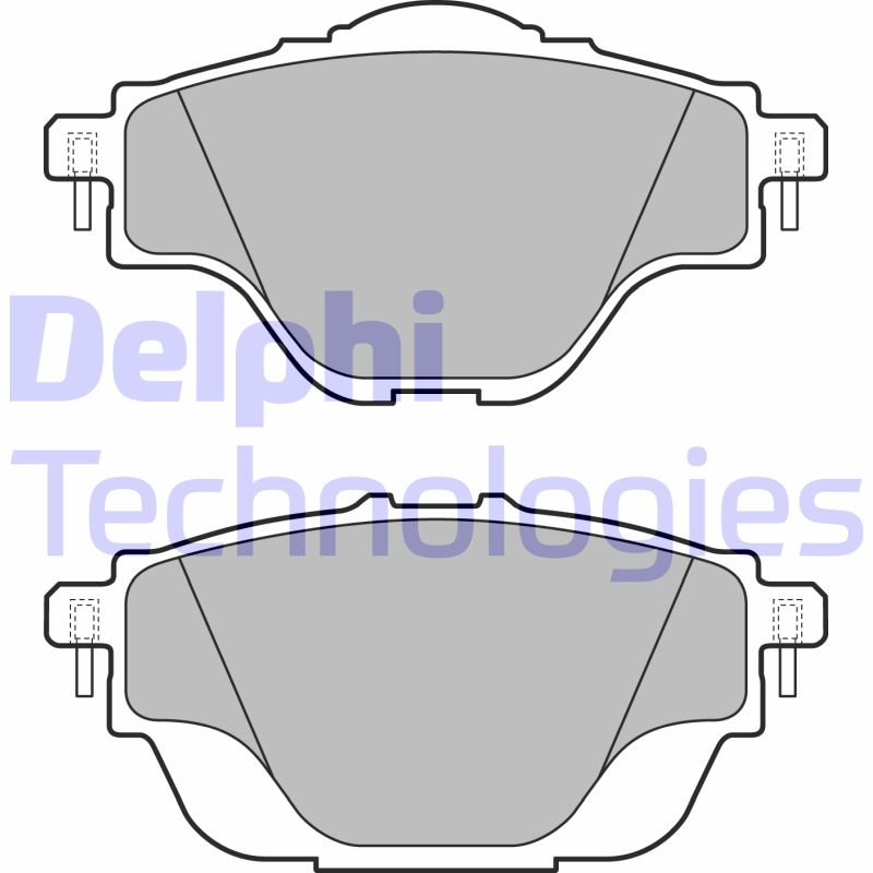 Set placute frana,frana disc LP2509 DELPHI