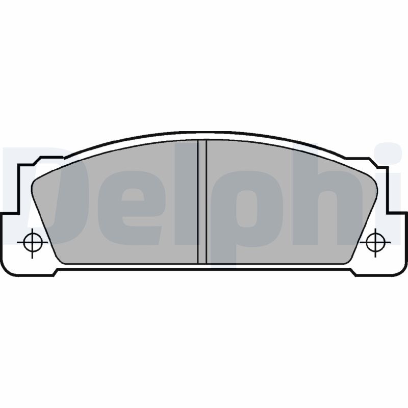 set placute frana,frana disc LP253 DELPHI