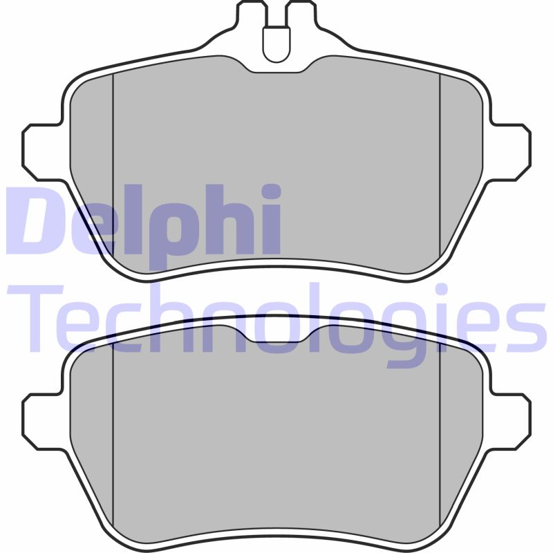 Set placute frana,frana disc LP2659 DELPHI