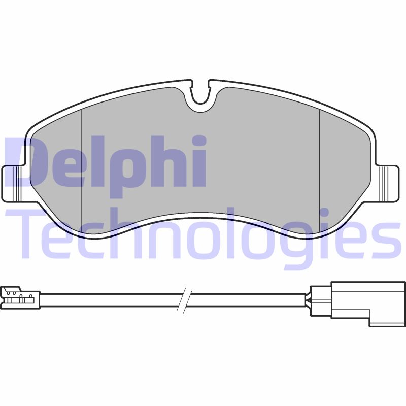 Set placute frana,frana disc LP2661 DELPHI