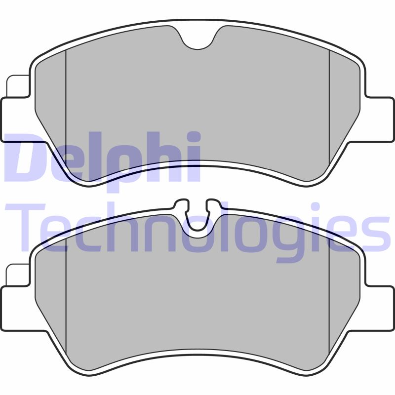 Set placute frana,frana disc LP2662 DELPHI