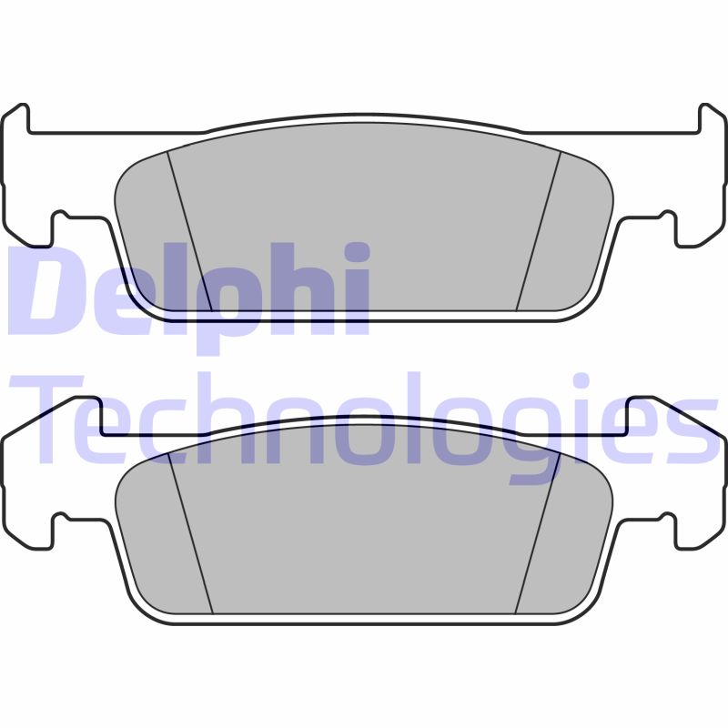 Set placute frana,frana disc LP2663 DELPHI