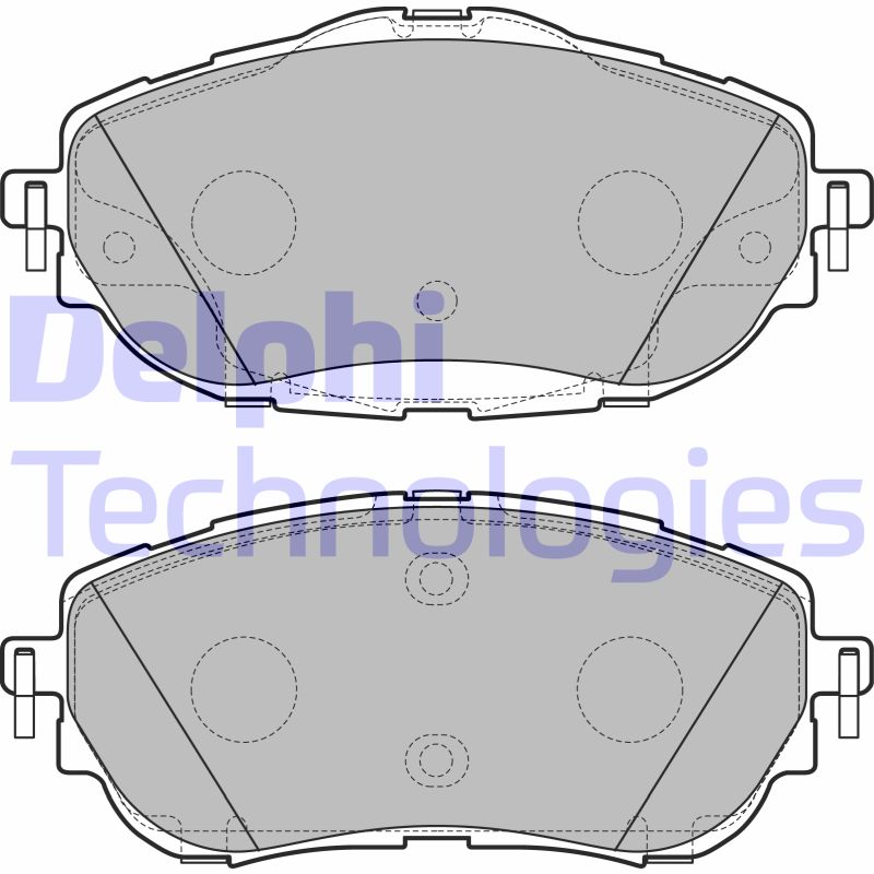 Set placute frana,frana disc LP2691 DELPHI