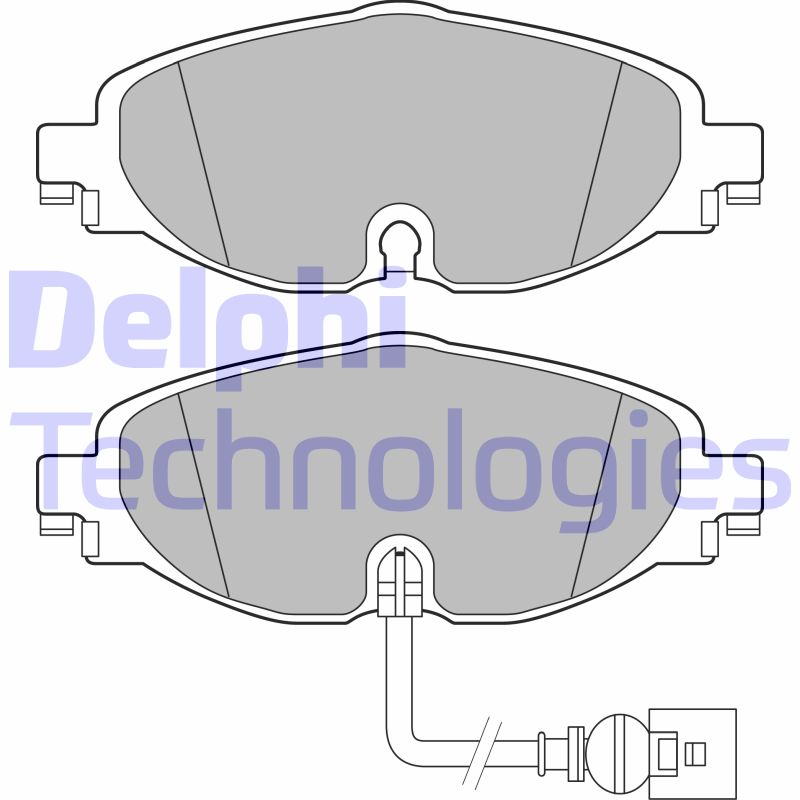 Set placute frana,frana disc LP2698 DELPHI