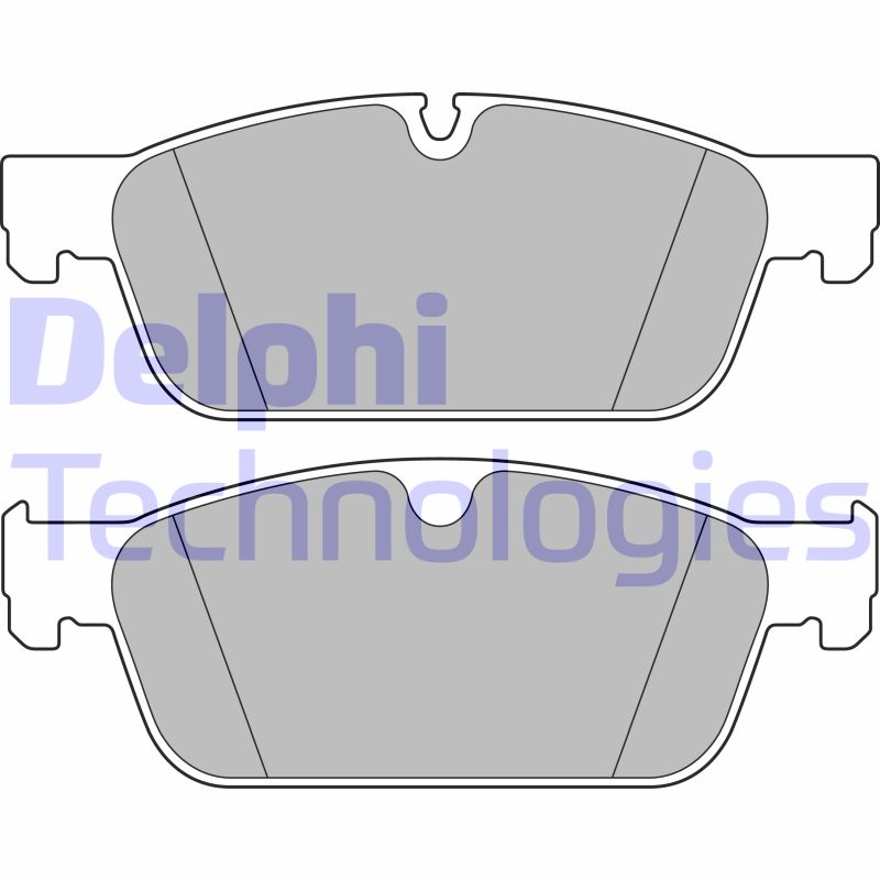 Set placute frana,frana disc LP2705 DELPHI