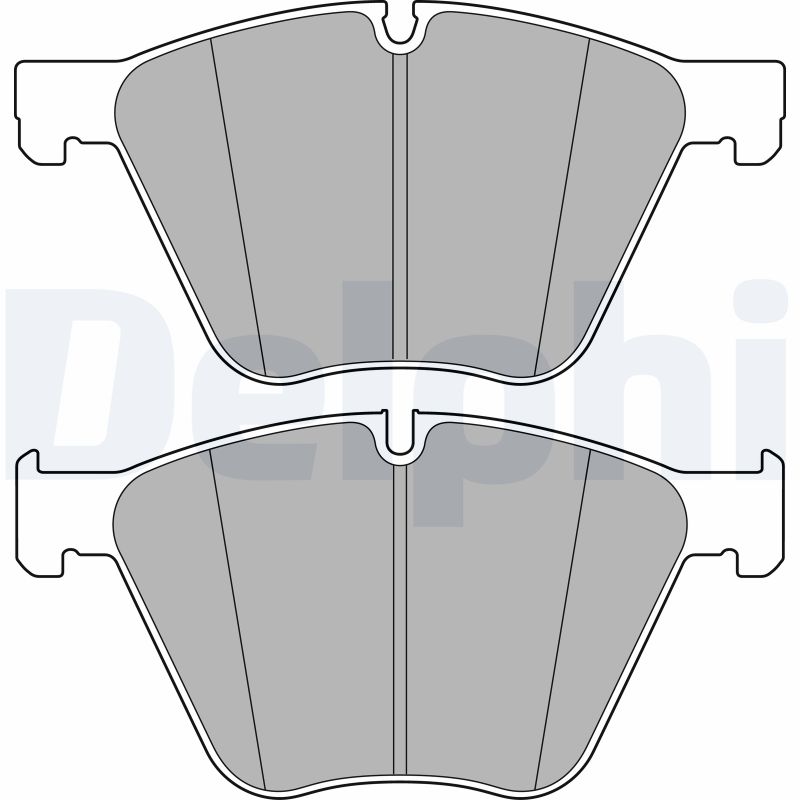 set placute frana,frana disc LP2707 DELPHI