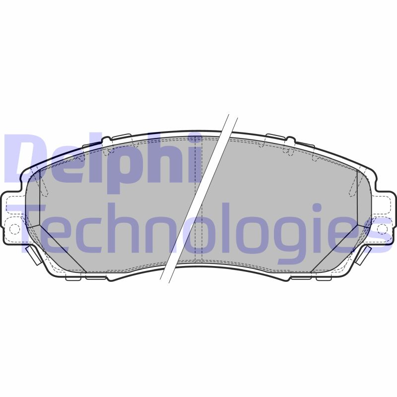 Set placute frana,frana disc LP2710 DELPHI