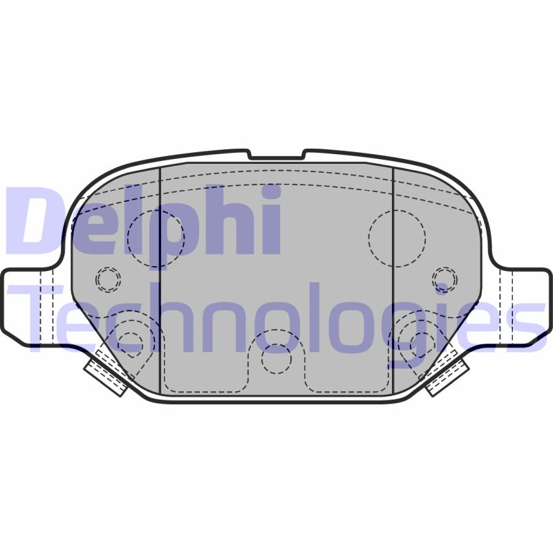 Set placute frana,frana disc LP2761 DELPHI