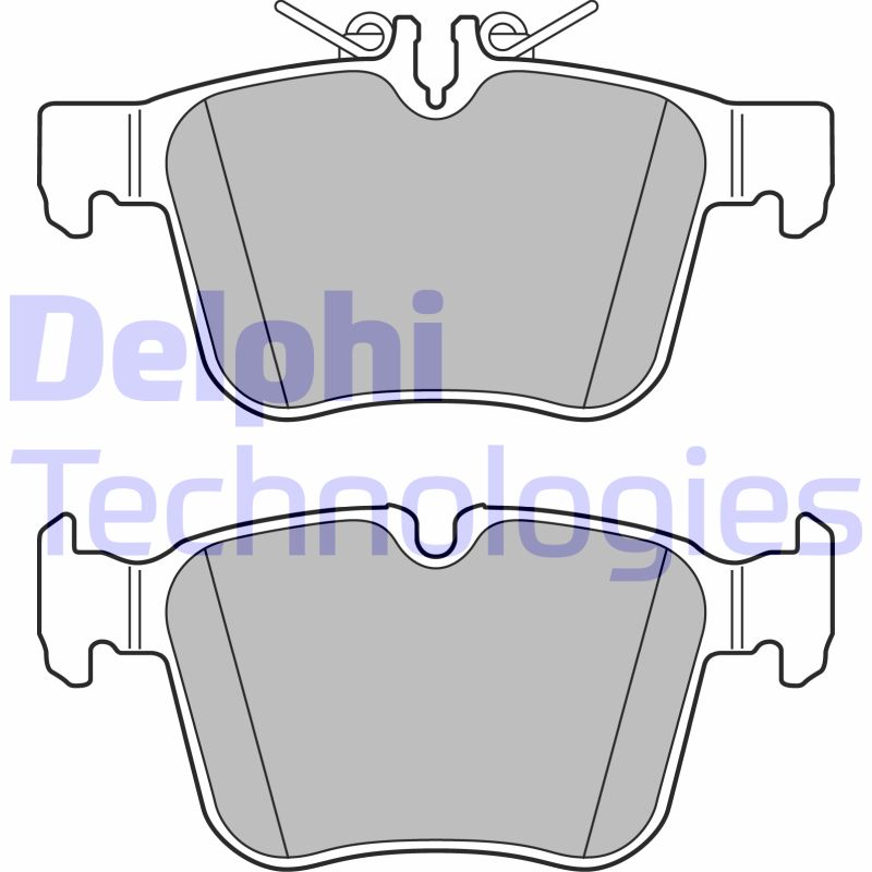 Set placute frana,frana disc LP2763 DELPHI