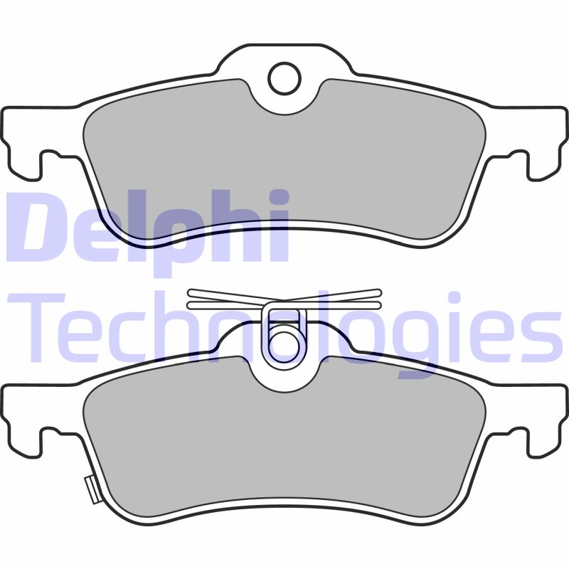 Set placute frana,frana disc LP3147 DELPHI