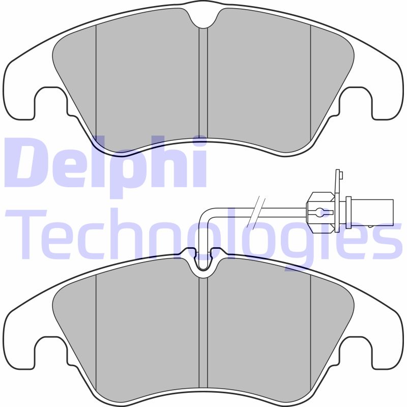 Set placute frana,frana disc LP3152 DELPHI