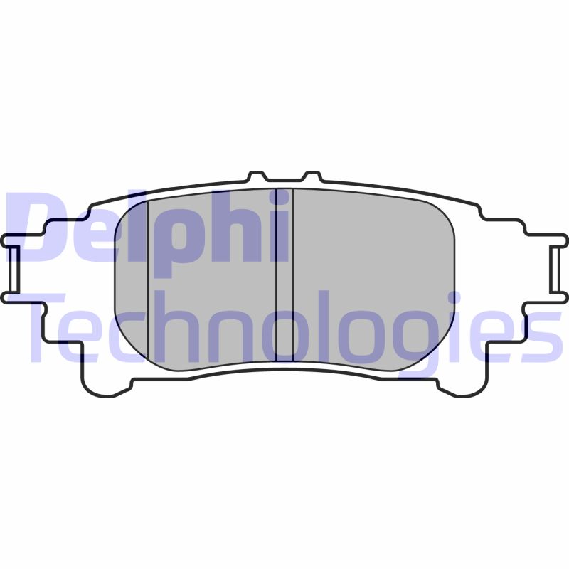 Set placute frana,frana disc LP3155 DELPHI