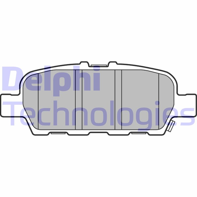 Set placute frana,frana disc LP3158 DELPHI