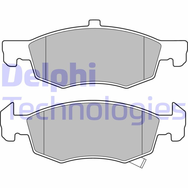 Set placute frana,frana disc LP3163 DELPHI