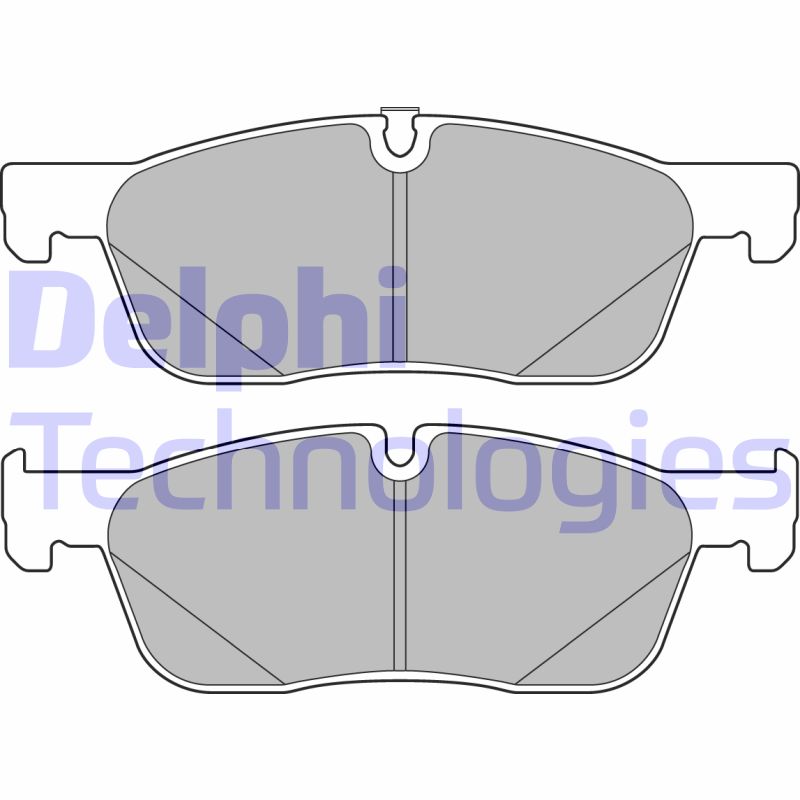 Set placute frana,frana disc LP3166 DELPHI