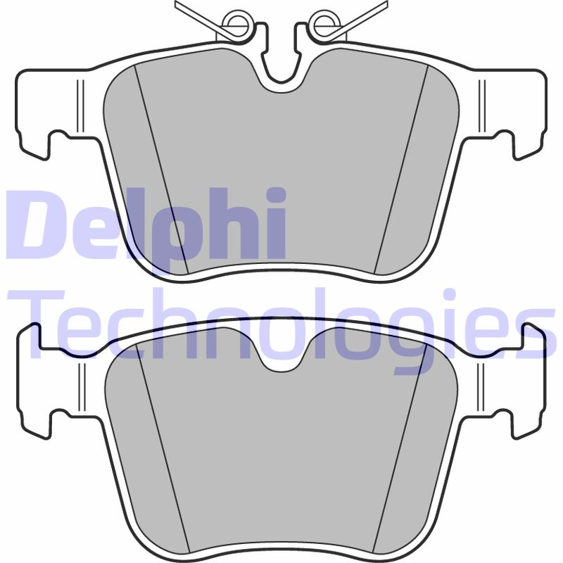 Set placute frana,frana disc LP3167 DELPHI