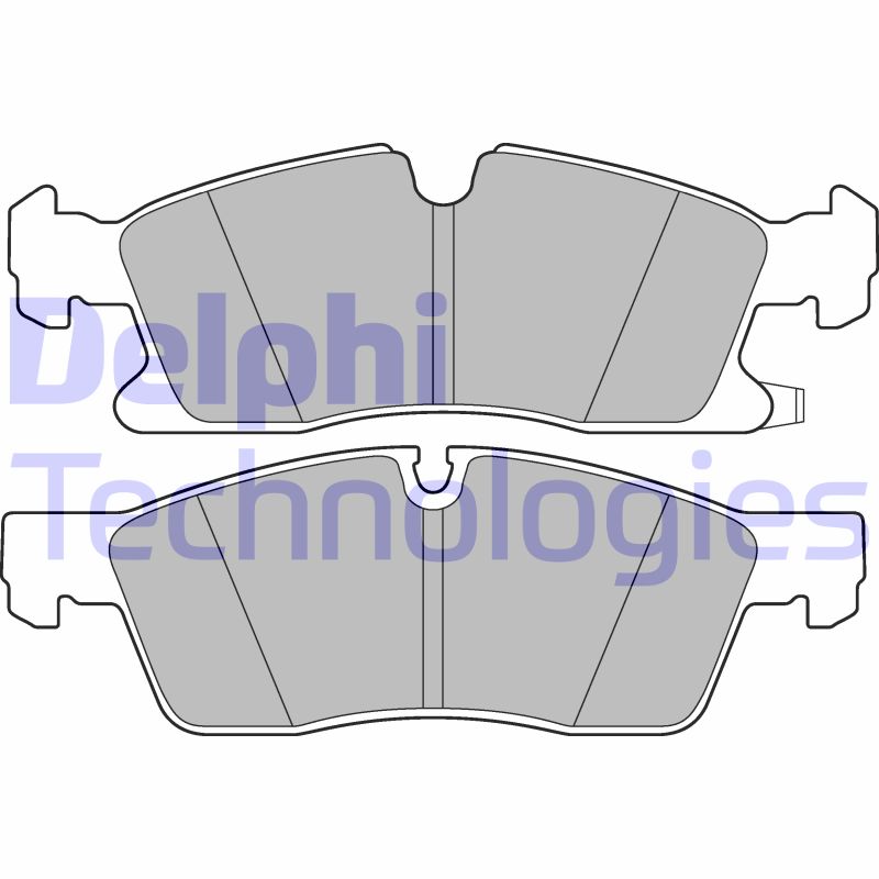 Set placute frana,frana disc LP3173 DELPHI