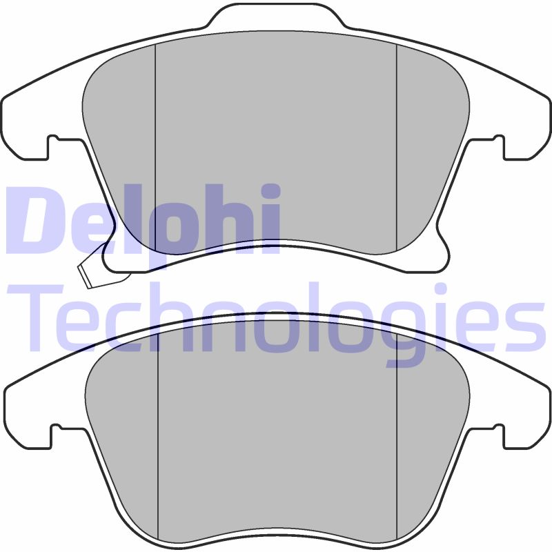 Set placute frana,frana disc LP3181 DELPHI