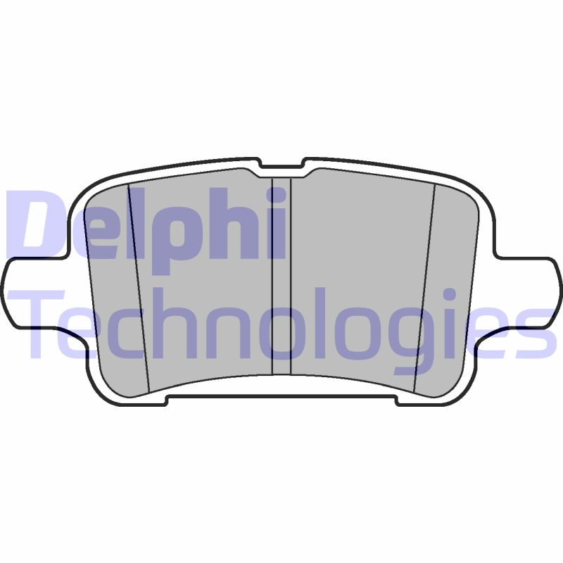 Set placute frana,frana disc LP3218 DELPHI