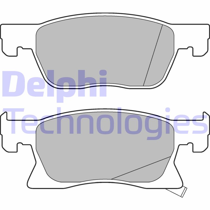 Set placute frana,frana disc LP3238 DELPHI