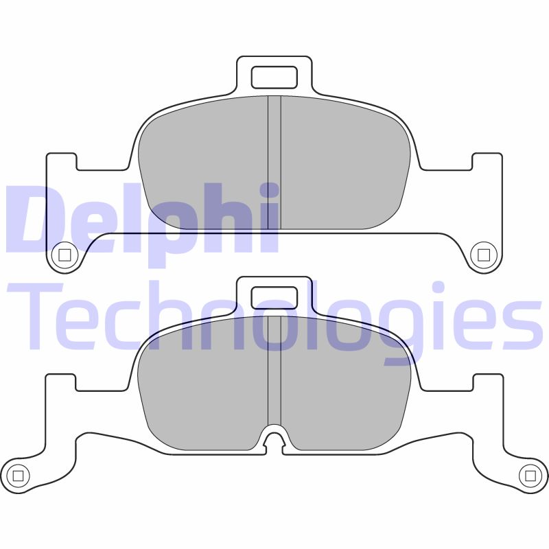 Set placute frana,frana disc LP3239 DELPHI