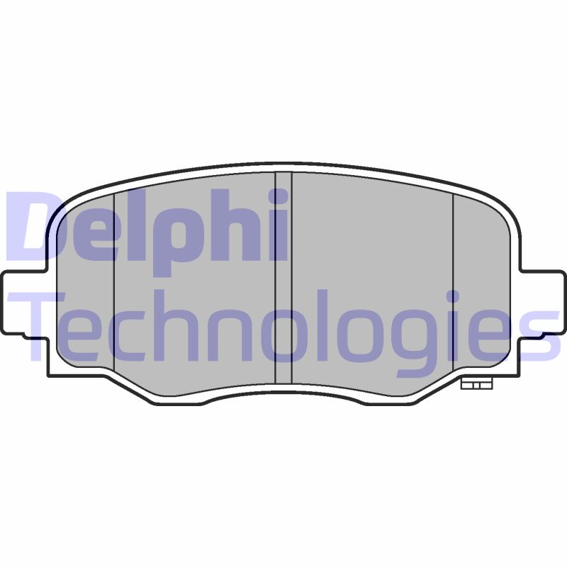 Set placute frana,frana disc LP3253 DELPHI