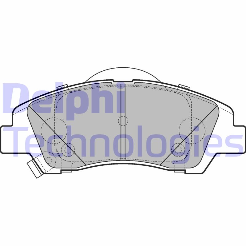 Set placute frana,frana disc LP3265 DELPHI