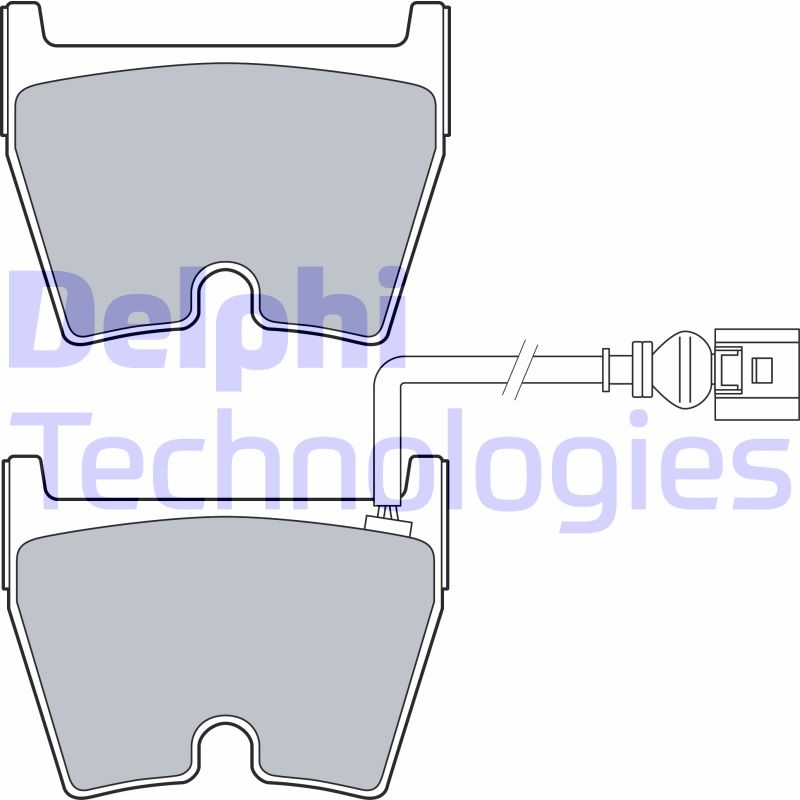 Set placute frana,frana disc LP3266 DELPHI