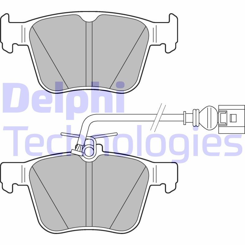 Set placute frana,frana disc LP3267 DELPHI