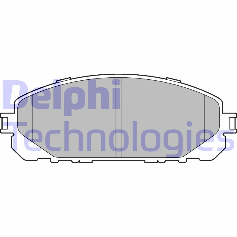 Set placute frana,frana disc LP3271 DELPHI