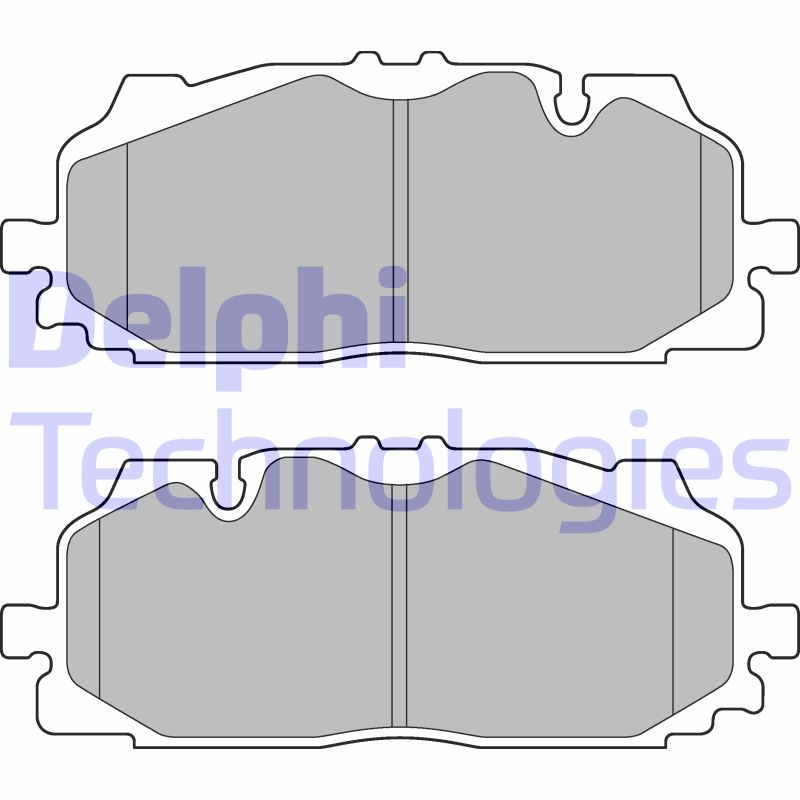 Set placute frana,frana disc LP3272 DELPHI