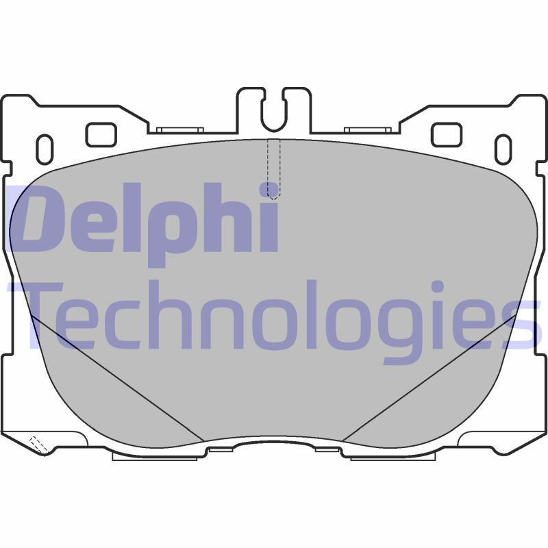 Set placute frana,frana disc LP3276 DELPHI